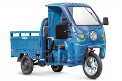 Грузовой электротрицикл Rutrike Гермес 1500 60V1200W темно-синий матовый-2811 024456-2811