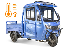 Грузовой электротрицикл Rutrike КАРГО Кабина обогрев 1500 60V1000W Черный-2850 025011-2850