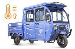 Грузовой электротрицикл Rutrike Рейс обогрев 1300 60V1200W Синий-2896 025012-2896