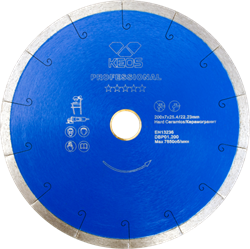 Диск алмазный KEOS Professional 200мм/25,4/22,23/ сплошной (керамогранит) (DBP01.200) 72996