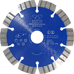 Диск алмазный KEOS Professional сегментный (бетон) 125мм/22,23 (DBP02.125) 73012