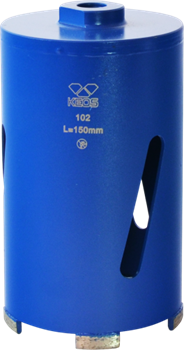 Коронка алмазная по бетону KEOS (сухой рез) М16 102/150мм (DC102.150) 73139