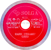 Диск алмазный Solga Diamant HARD CERAMICS сплошной (керамогранит) 125мм/22,23 74086