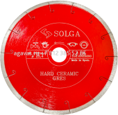 Диск алмазный Solga Diamant HARD CERAMICS сплошной (керамогранит) 200мм/25,4 74087