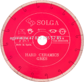 Диск алмазный Solga Diamant HARD CERAMICS сплошной (керамогранит) 230мм/25,4 74088
