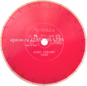 Диск алмазный Solga Diamant HARD CERAMICS сплошной (керамогранит) 350мм/25,4 74091
