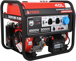 Портативный бензиновый генератор A-iPower A8500EA 223844
