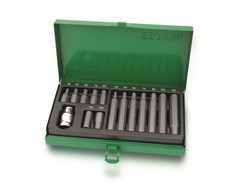 Набор бит шестигр. 4-12мм 15пр. в металл.боксе TOPTUL (GAAD1508) ЦБ-0000863619