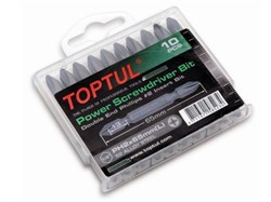 Набор бит двухсторонних PH2х65 10шт. в пластм.боксе  TOPTUL (GAAW1001) ЦБ-0001001692
