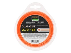 Леска ф 2.7 мм х 15 м кругл. сеч. DUAL-CUT STARTUL GARDEN ЦБ-8028000000