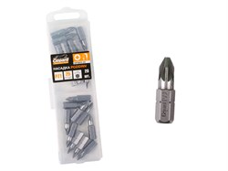 Насадка крестообразная PZ2 25мм 20шт GEPARD (GP3604-25) ЦБ-0056467629