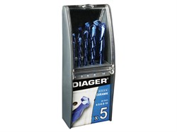 Набор сверл по кафелю/стеклу Ceramik 4-10 мм DIAGER 5 шт. ЦБ-0606846513