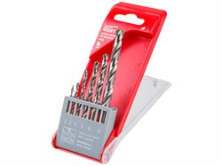 Набор сверл по мет. 6шт (2-3-4-5-6-8 мм) HSS WORTEX ЦБ-0011508404