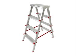 Лестница-стремянка алюм. двухсторонняя 88 см 4 ступ. 3,4кг PRO STARTUL (ST9941-04) ЦБ-0085611480