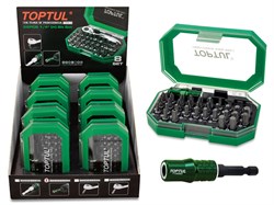 (8 сетов) Набор бит 1/4" с магнитным держателем TOPTUL (GACW3502S) ЦБ-3175195392
