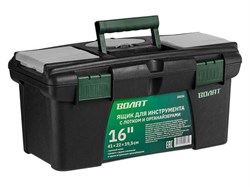 Ящик для инструмента пластмасс. 41х22х19,5 см (16") с лотком и органайз. 20236 ВОЛАТ ЦВ-0188700282