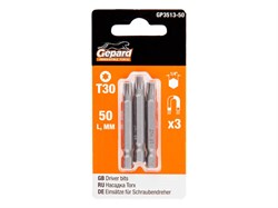 Насадка TORX T30 50мм  3шт GEPARD (GP3513-50) ЦВ-0079625961