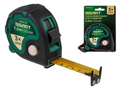 Рулетка  7,5м/25мм обрезин. корп. ВОЛАТ (быт.) ЦВ-4514704477