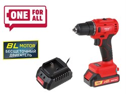 Аккум. дрель-шуруповерт WORTEX BD 1815-1 DLi в чем. ALL1 БЕСЩЕТ, 18 В, 50 Н*м, 1х1.5 А*ч, БЗП 10 мм ЦВ-0053525376