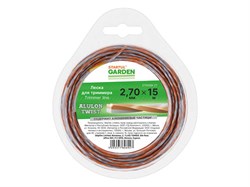 Леска ф 2.7 мм х 15 м витой квадрат сеч. ALULON TWIST STARTUL GARDEN ЦВ-0360641970