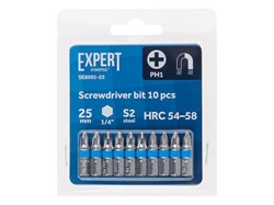 Насадка крестообразная PH1 25мм 10шт EXPERT STARTUL (SE8501-25) ЦГ-0245703125