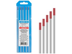 Электрод вольфрамовый красный WT-20, Ф 3,2 мм (набор 5 шт) SOLARIS ЦЕ-0218165404
