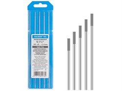 Электрод вольфрамовый серый WC-20, Ф 2,4 мм (набор 5 шт) SOLARIS ЦЕ-3129124608