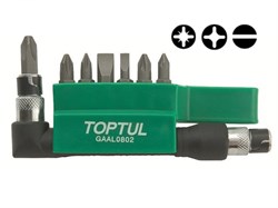 Набор бит 1/4" 30мм 8шт. TOPTUL (GAAL0802) ЦБ-0000635943