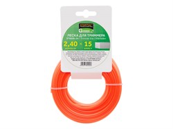 Леска ф 2.4 мм х 15 м квадратн. сеч. STARTUL GARDEN ЦБ-0069903878