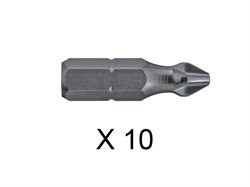 Насадка крестообразная PZ2 25мм (10шт) торсионная DIAGER ЦБ-1892815344