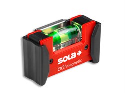 Уровень 68 мм 1 глазок пластм. GO! magnetik CLIP! (SOLA) Магнитный ЦБ-3396783060