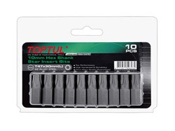 Насадка TORX T25 30мм 10шт блистер TOPTUL (FSEA1225G) ЦВ-0400381858