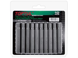 Насадка шестигранник 8мм удлиненн. 75mm 10шт блистер TOPTUL (FSDB1208G) ЦВ-3069546840