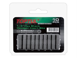 Насадка шестигранник 5мм 1/4" 10шт блистер TOPTUL (FSDA0805G) ЦВ-0314968500