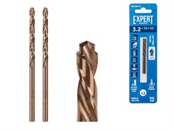 Сверло по металлу ц/х 3.2х36х65 мм HSS-Co, комплект из 2-х шт EXPERT STARTUL ЦЗ-0016577919