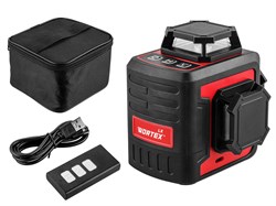 Нивелир лазерный линейный WORTEX LX LL 0330-2 (3х360°, до 25 м, +/- 0.3 мм/м, зеленый) ЦЗ-0002056320