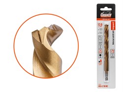 Сверло по металлу шестигр. 12.0х101х151 мм HSS-G TIN GEPARD ЦЗ-0621405184