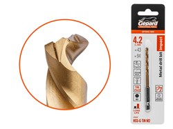 Сверло по металлу шестигр. 4.2х43х94 мм HSS-G TIN GEPARD ЦЗ-0075284957