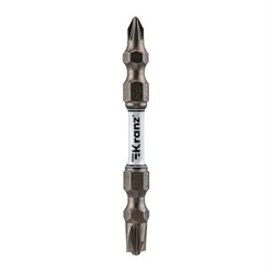 Бита для шуруповерта PZ/FL1 x PZ/FL2х65 мм (2 шт/уп) KRANZ ЦЗ-0236372400