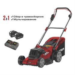 Газонокосилка 2 в 1 бесщёточная 2х18В, бесщёточный двигатель, 43 см STAVR SLM 36BL-430-2 (2х4.0 Ач, ЗУ 60 мин) 9060300022