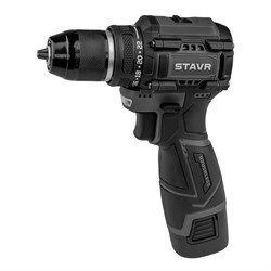 Дрель-шуруповёрт 12В, 32Нм, бесщёточный двигатель,10 мм STAVR SDD 12BL-2K (2х2.0 Ач, ЗУ, кейс) 9020100403