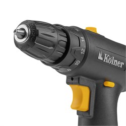 Дрель-шуруповёрт 12V, 25Нм, 10мм  Kolner KСD 12/2L (2х2Ач, ЗУ, коробка) 8020100302