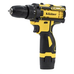 Дрель-шуруповёрт 12V, 29Нм, 10мм  Kolner KСD 12/2С (2х1.5Ач, ЗУ, биты, кейс) 8020100573