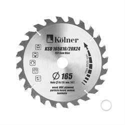 Диск пильный Kolner KSD 165х16/20x24 8100300038