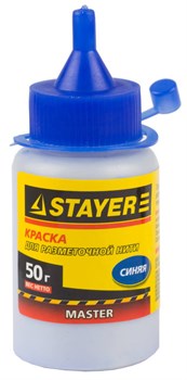 STAYER 50 гр, Синяя краска для малярных разметочных шнуров, MASTER (0640-1), шт 0640-1_z01