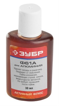 ЗУБР ФТКА (Ф61А), 30 мл, активный флюс (55493-030) 55493-030