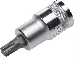 Торцовая бита-головка KRAFTOOL ″INDUSTRIE QUALITAT″, материал S2, TORX, сатинированная, 1/2″, Т45 27905-45_z01