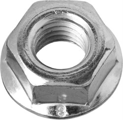 ЗУБР DIN 6923, кл. пр. 6, M10, цинк, 5 кг, гайка с фланцем (303630-10) 303630-10