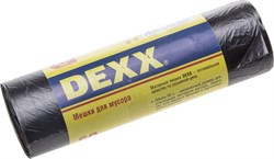 DEXX 60 л, 20 шт, черные, мусорные мешки (39150-60), шт 39150-60