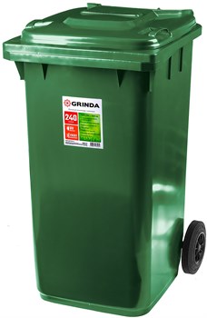 GRINDA МК-240, 240 л, 730 х 580 х 1060 мм, мусорный контейнер (3840-24), шт 3840-24